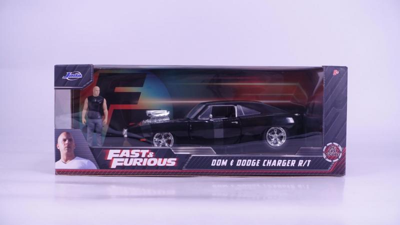 Rýchlo a zběsilo auto 1970 Dodge Charger 1:24 + figúrka Dominic Toretto